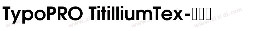 TypoPRO TitilliumTex字体转换